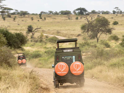 TourCompass safaribil köra i Tanzania