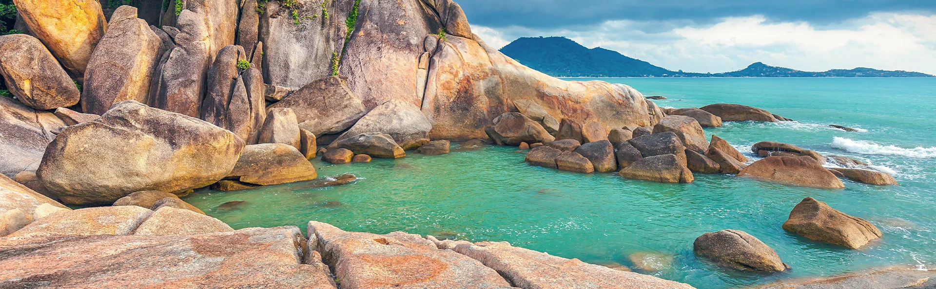 Hin Ta och Hin Yai-klipporna på Koh Samui, Thailand