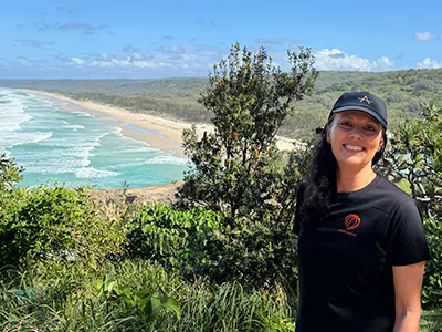 Christina på Straddie – världens näst största sandö